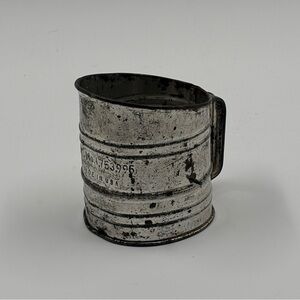 Antique Jacob Bromwell Mini Flour Sifter - 1930 Patent No 1753995 USA